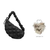 Black+Puppy Keychain