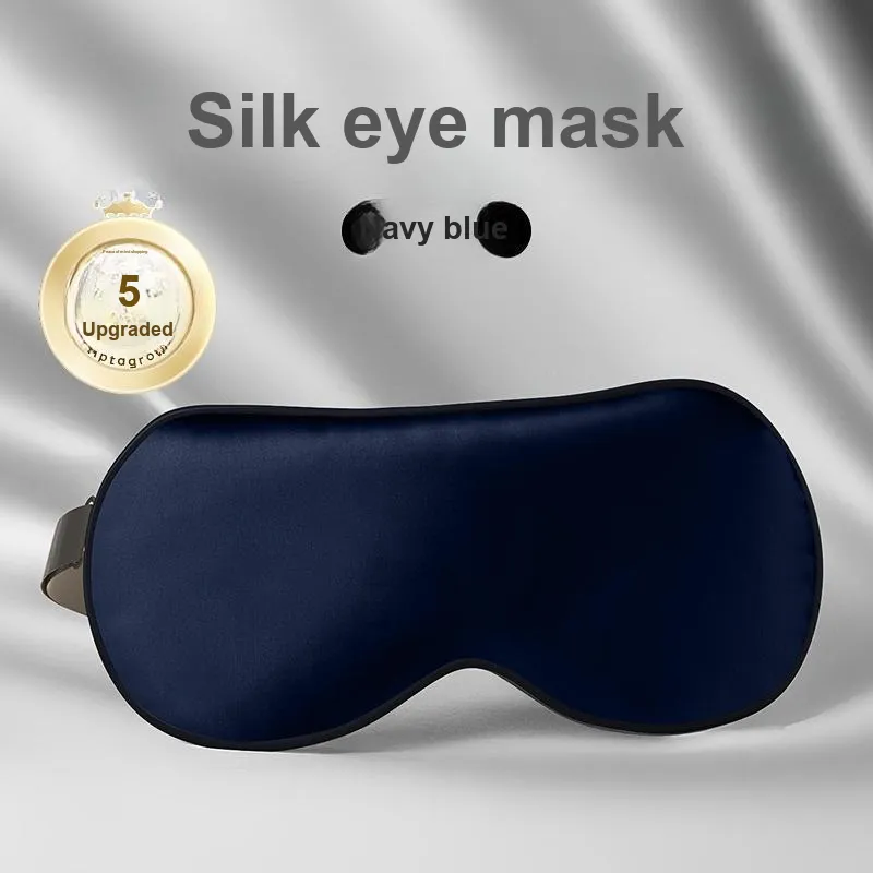 WECAN Silk Eye Mask, Solid Color-3