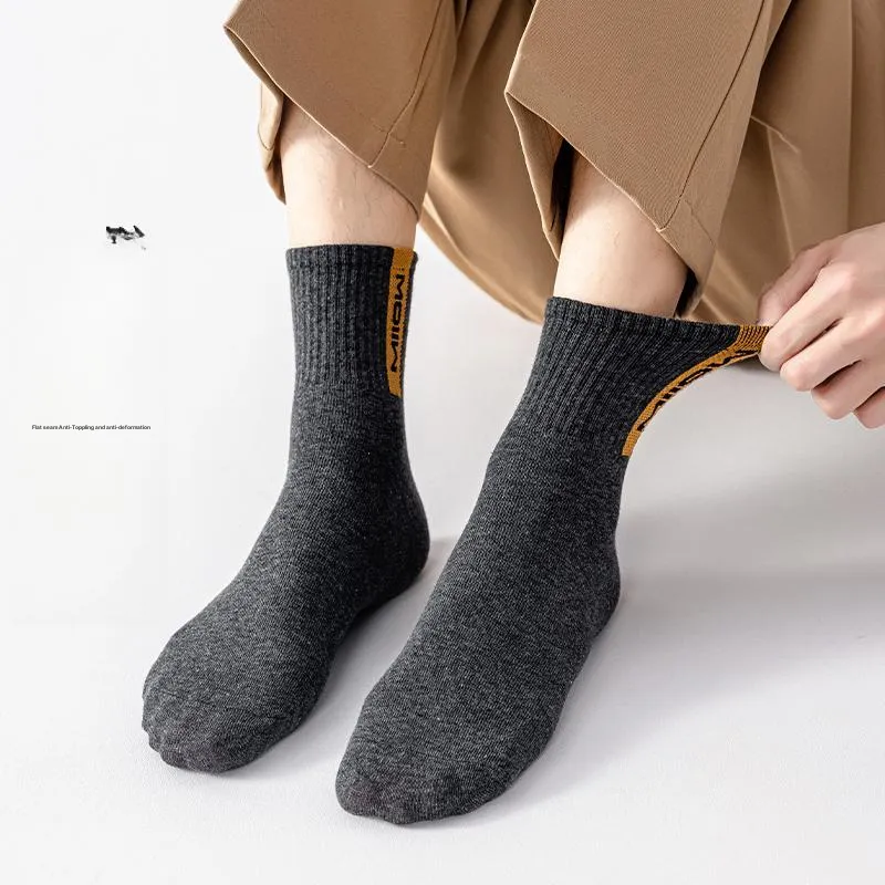 MIIOW Mid Calf Socks Men's 5 Pack-9