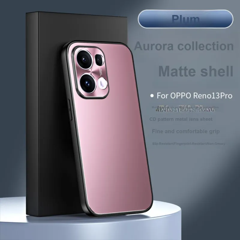 ZHUOJI Matte Material Aurora Invisible Stand Phone Case Compatibility Opporeno13pro/reno12/11pro+/Reno10-3
