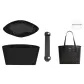 (Black Silver) City33 Two-Piece Set[Shoulder Strap Pad+Black Waterproof Liner]❤No Compartment