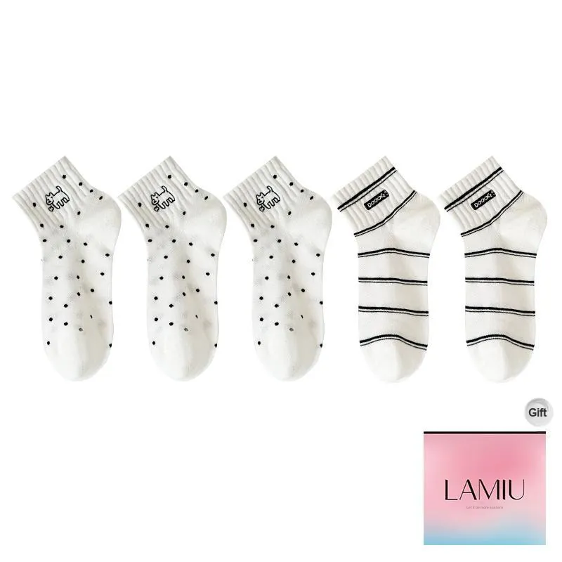 Lan Miao Ankle Socks Women's Shopping Bag Combo Set-11