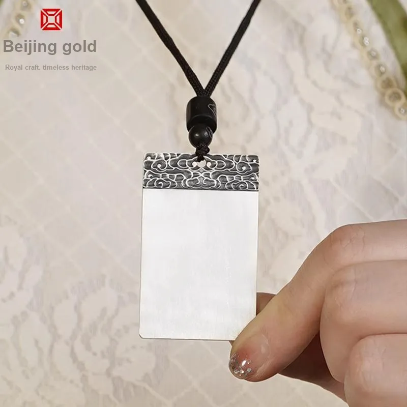 BEIJINGHUANGJIN 999 Fine Silver Necklaces Unisex-3
