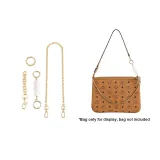 Yellow MCM Smaller Bag Underarm Modified Set (47cm Copper Chain+Pearl+Pig Nose)