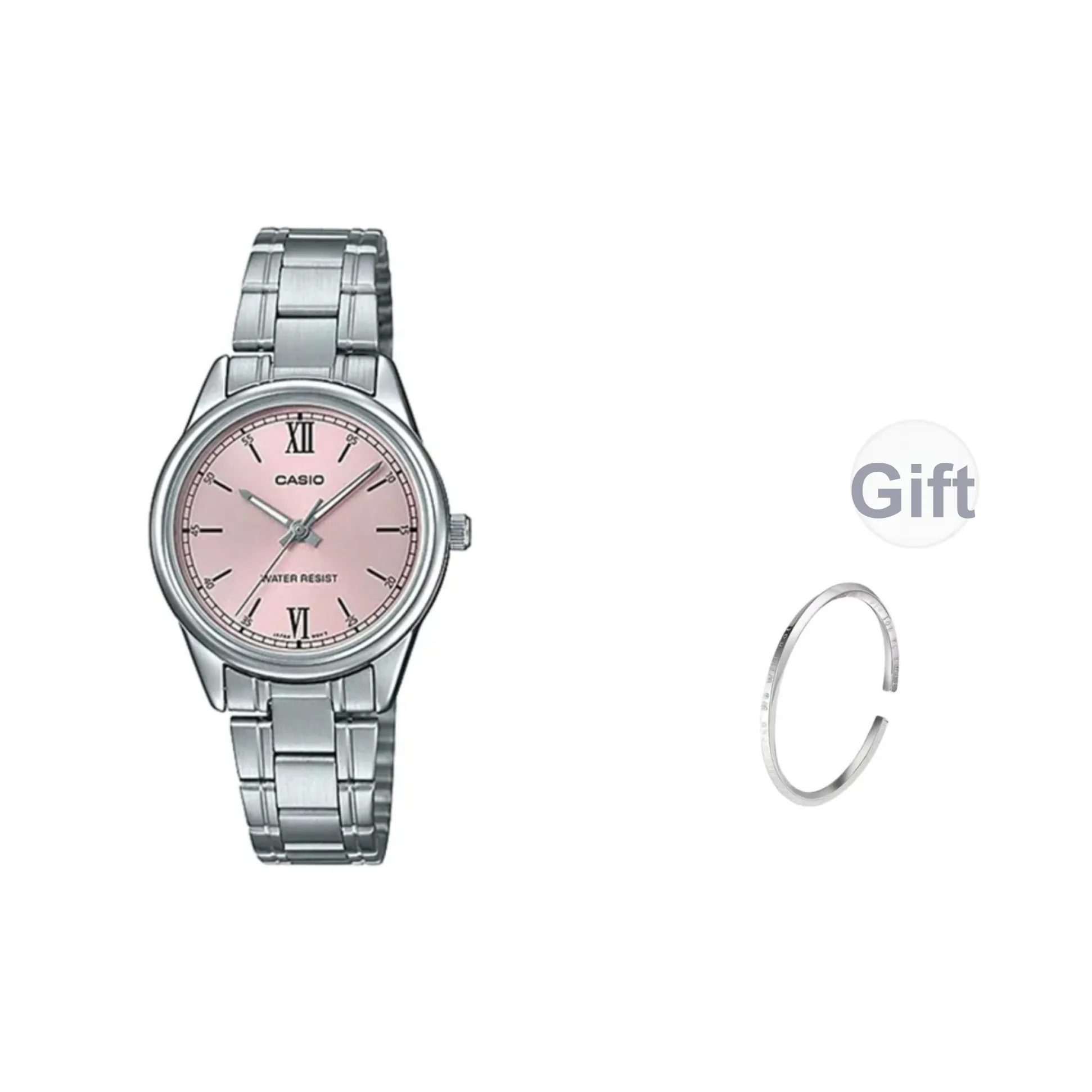 CASIO Кварцевый механизм Часы Женские Розовый циферблат