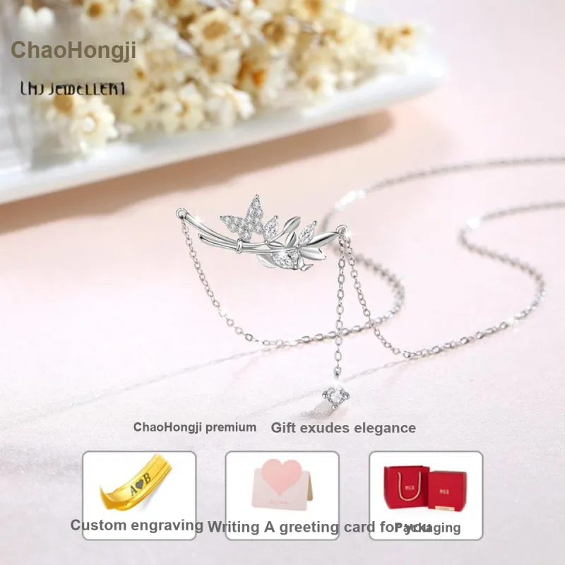 CHAOHONGJI S925 Silver Necklaces Women's-3