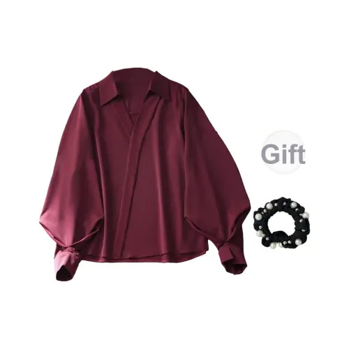 WUSHANSHAN Шифон Рубашка Женская