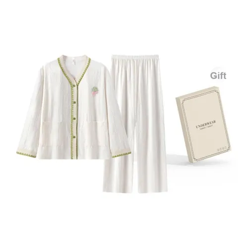 O'MESIK Пижамный комплект для женщин набор в подарочной коробке белый