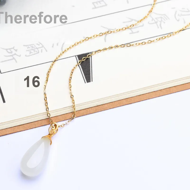 U＇VE Hetian Jade Hetian Jade Pendants Women's White Jade-1