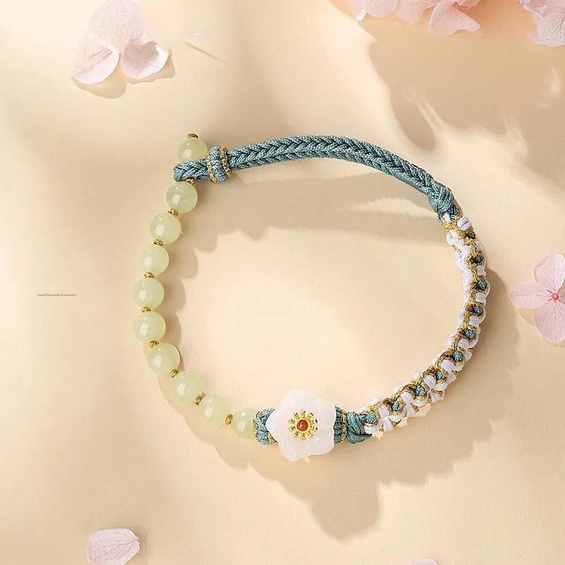 Fu Ru Ji Hetian Jade Bracelets White Jade/Pale Greenish White Jade Women's-3