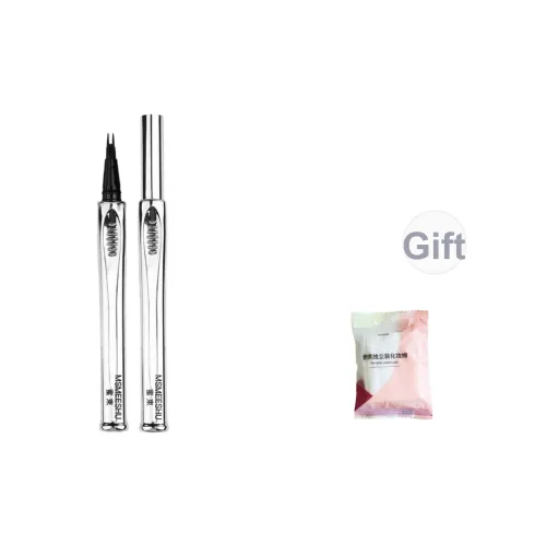 MSMEESHU Двойной кончик карандаша для бровей Коричневый Черный Длинный Долговечный Легко растушевывается Не размазывается Водонепроницаемый