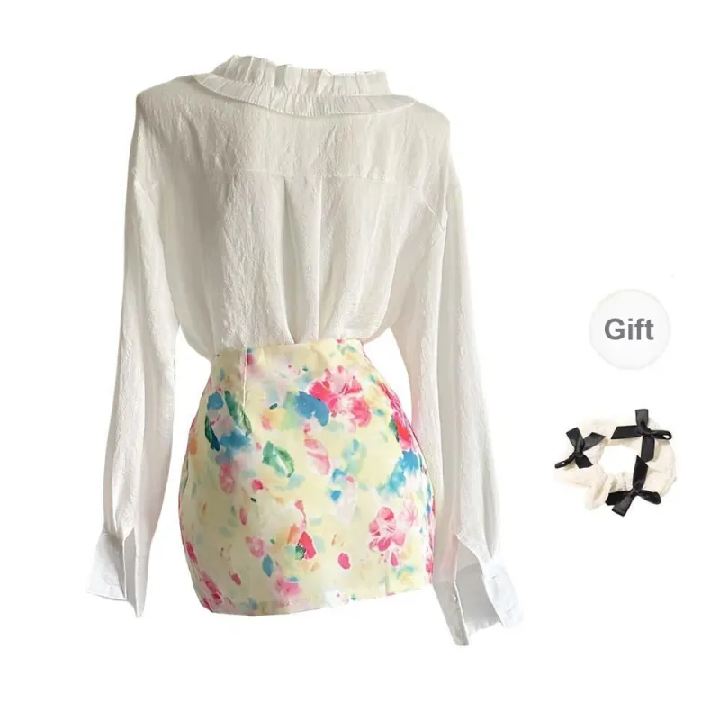 TURN UP Two Piece Skirt Sets Women's-1