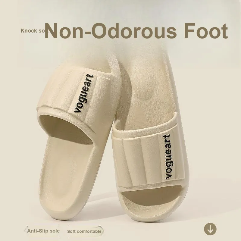 Foot Recreation Home Practical Summer Slip Resistant Quiet Bathroom Bathing Soft Sole Slippers-32