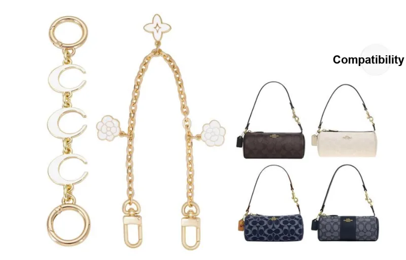 Lan Bao Fan Metal Alloy Bag Accessory Women's Gold-15