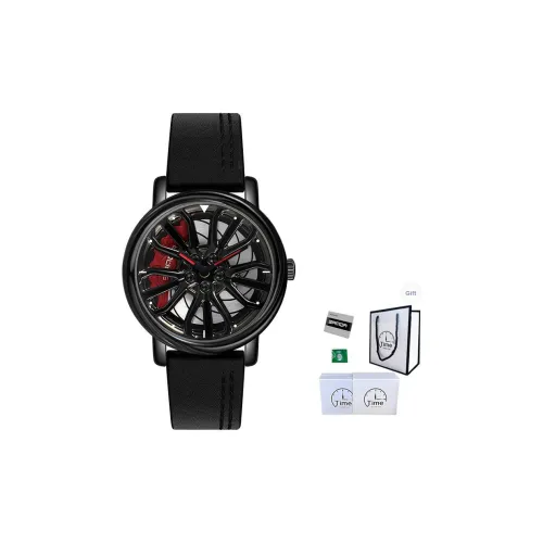 Sanda Кварцевый механизм натуральная кожа ремень часы мужской циферблат с черепом