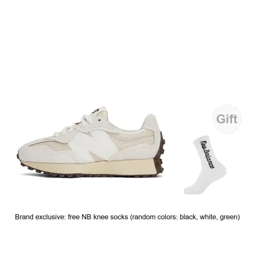 New Balance 327 Cream Brailed