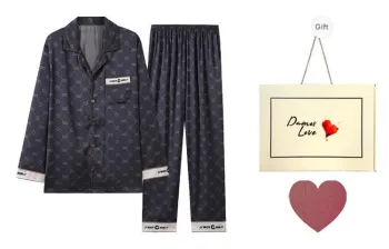 DAMOS·LOVE Pajama Set Men's Gift Box Set Iron Gray