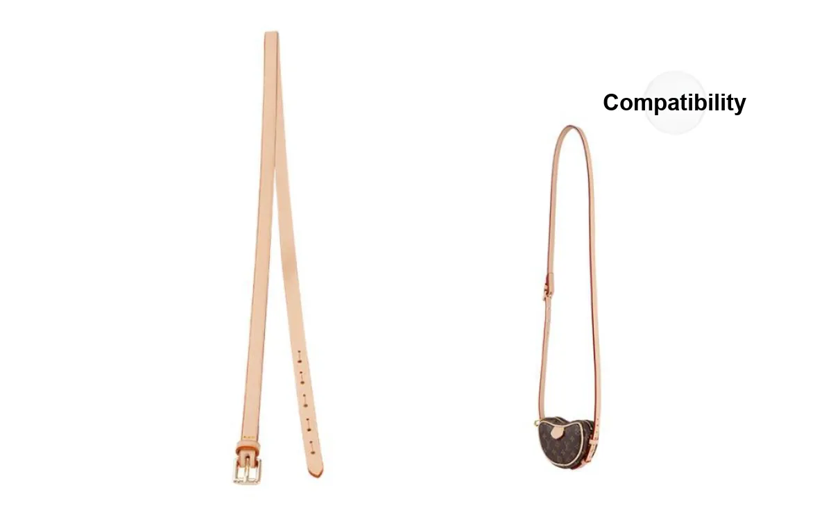 Lan Bao Fan Bag Straps Luo Douzi Vegetable Tanned Leather Approx. 94cm