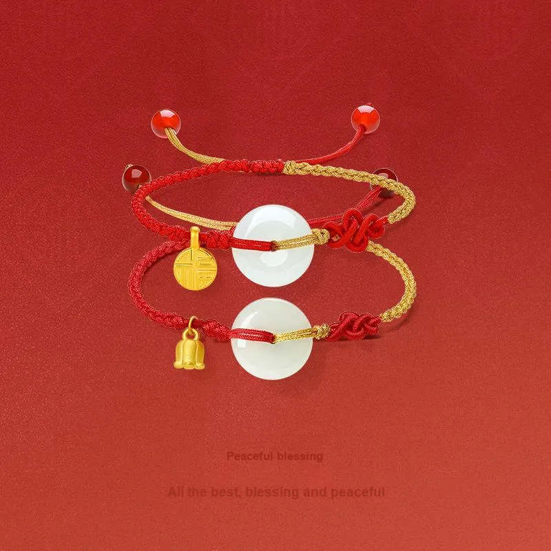 ZHOU LIU FU Bracelets White Jade Women's-10