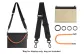 Black Canvas 84-124cm Shoulder Strap Men's 26 Toiletry Bag Modified Set