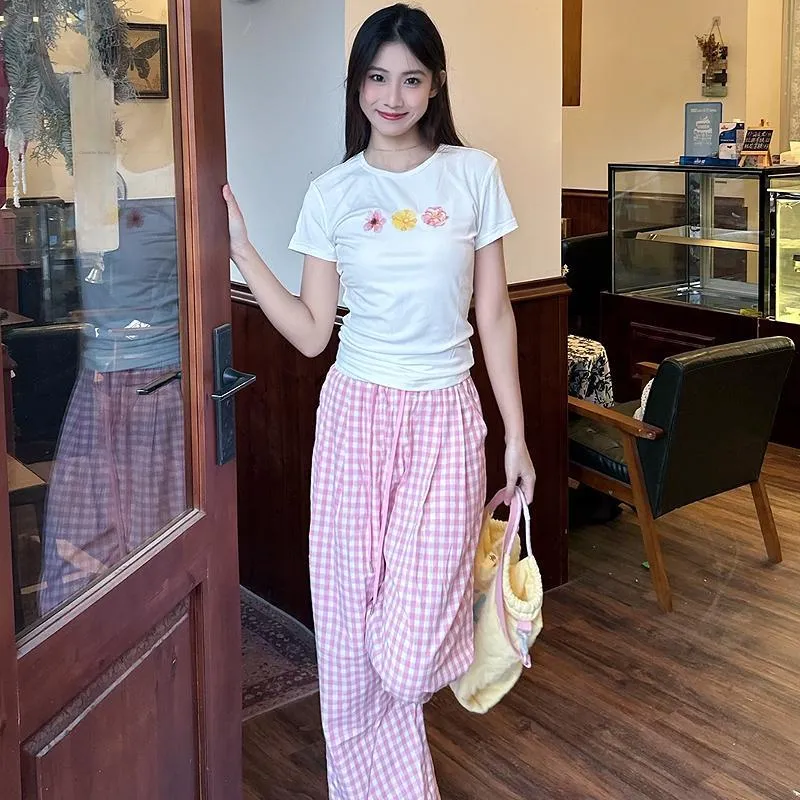 KYKW Casual Pants Women's Pink-2
