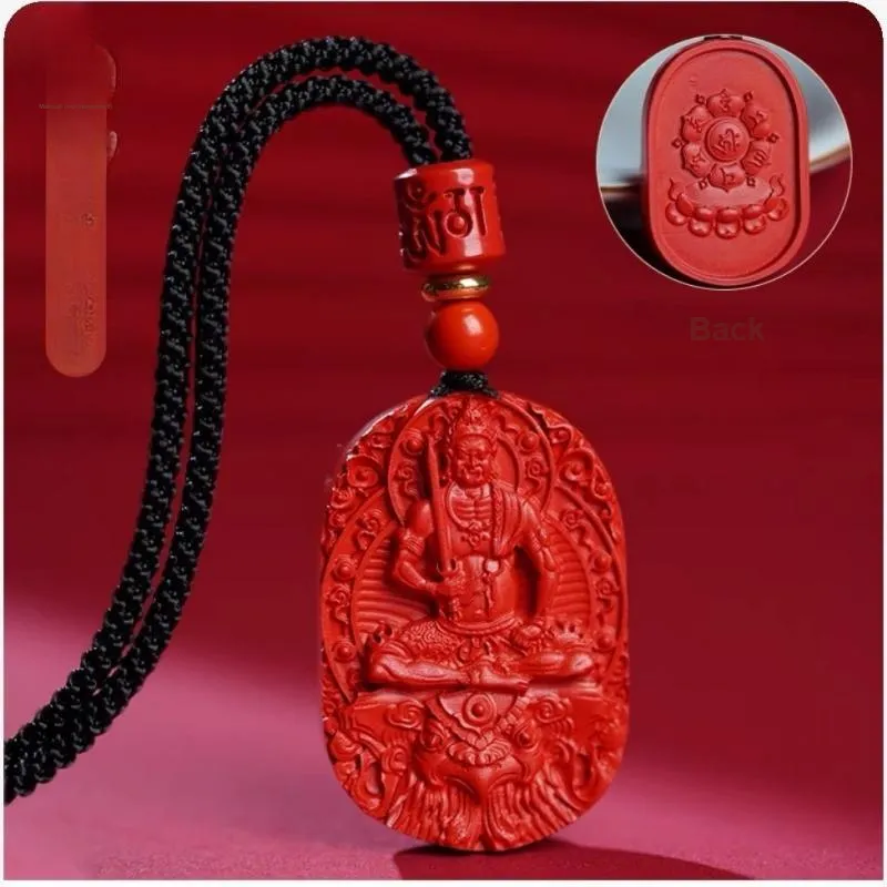 Sima Is Ethereal Cinnabar Jade Pendants Unisex-15