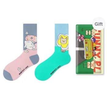 PL Mid Calf Socks Unisex 2 Pack Shopping Bag