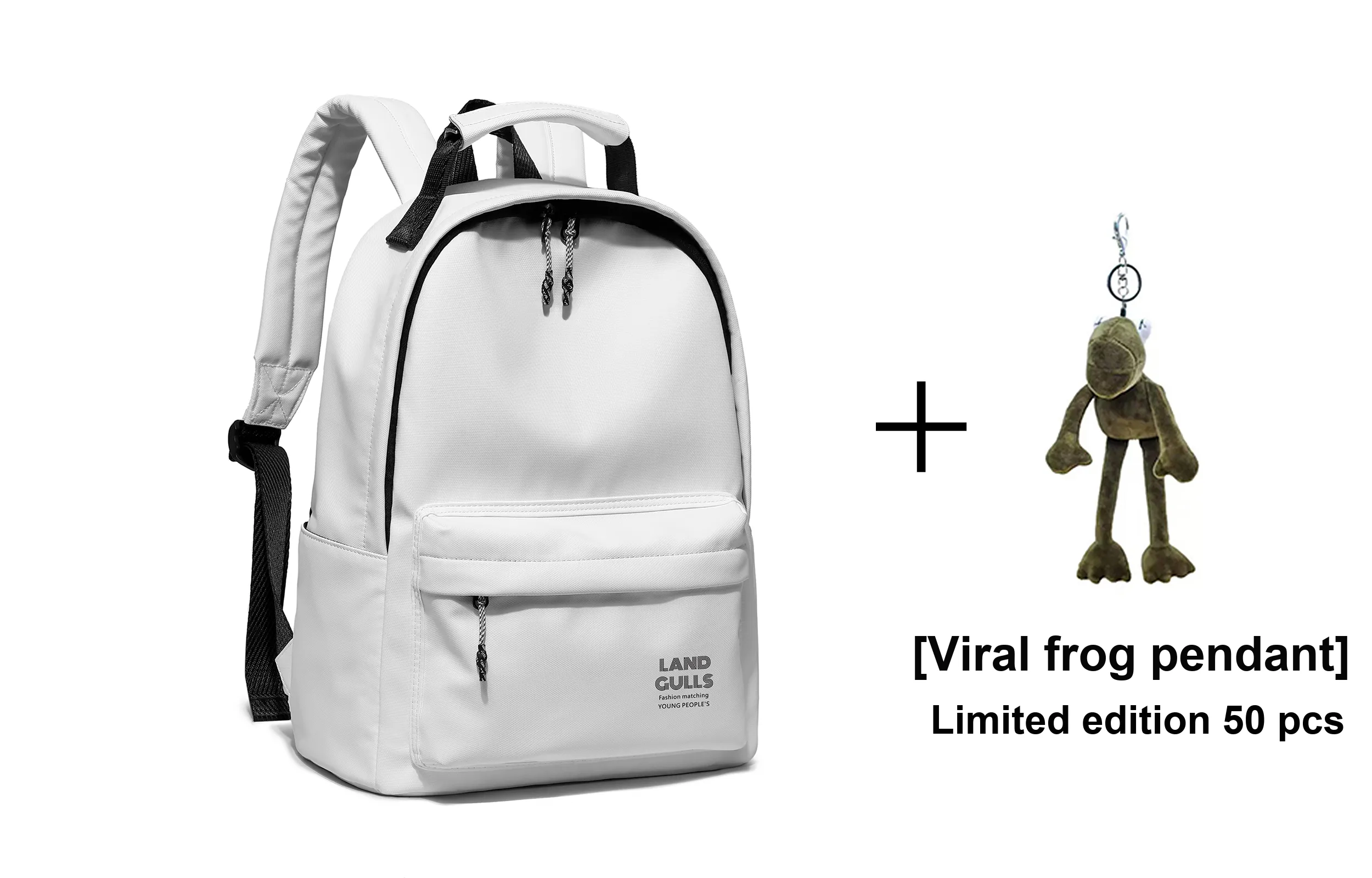 Land Gulls Membrana Dermalis Backpack Unisex White/Black
