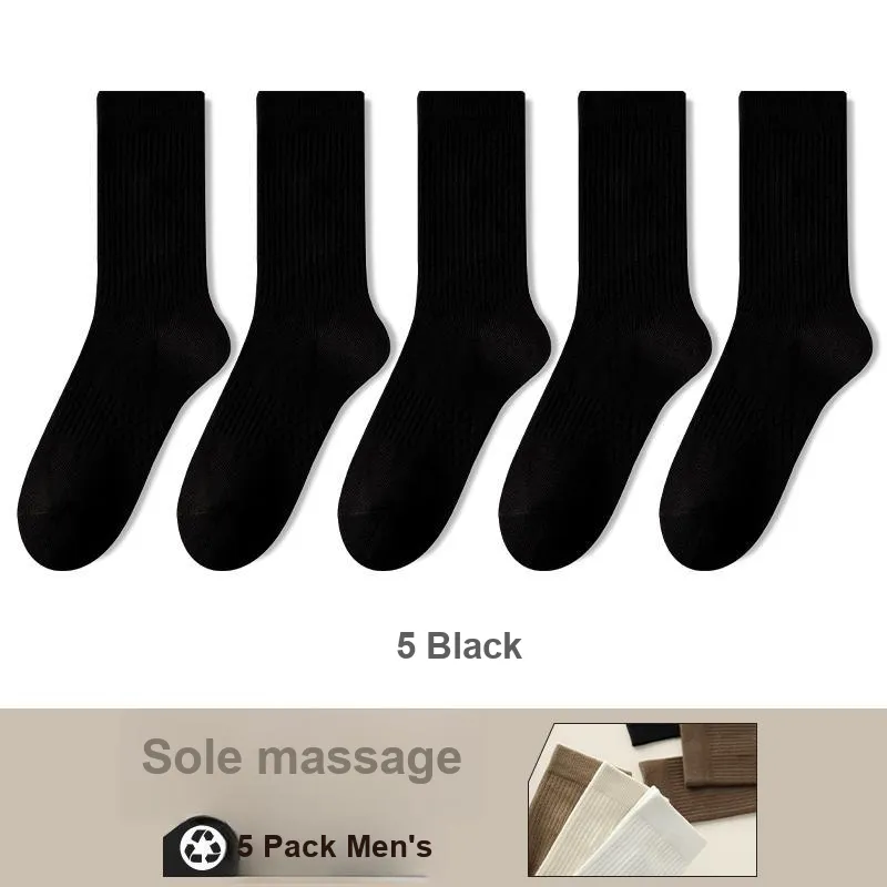 Lan Miao Mid Calf Socks Men's 5 Pack-18