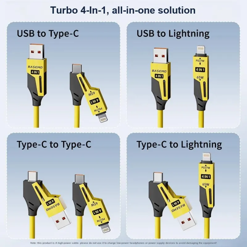 Otoshi Cables 1.5m All in one Spring Storage Compatibility Apple Android Huawei-3