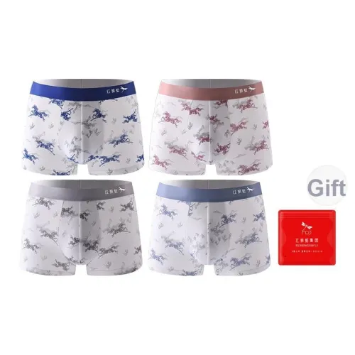 RED DRAGONFLY Хлопок Трусы Мужские 4 Пачки