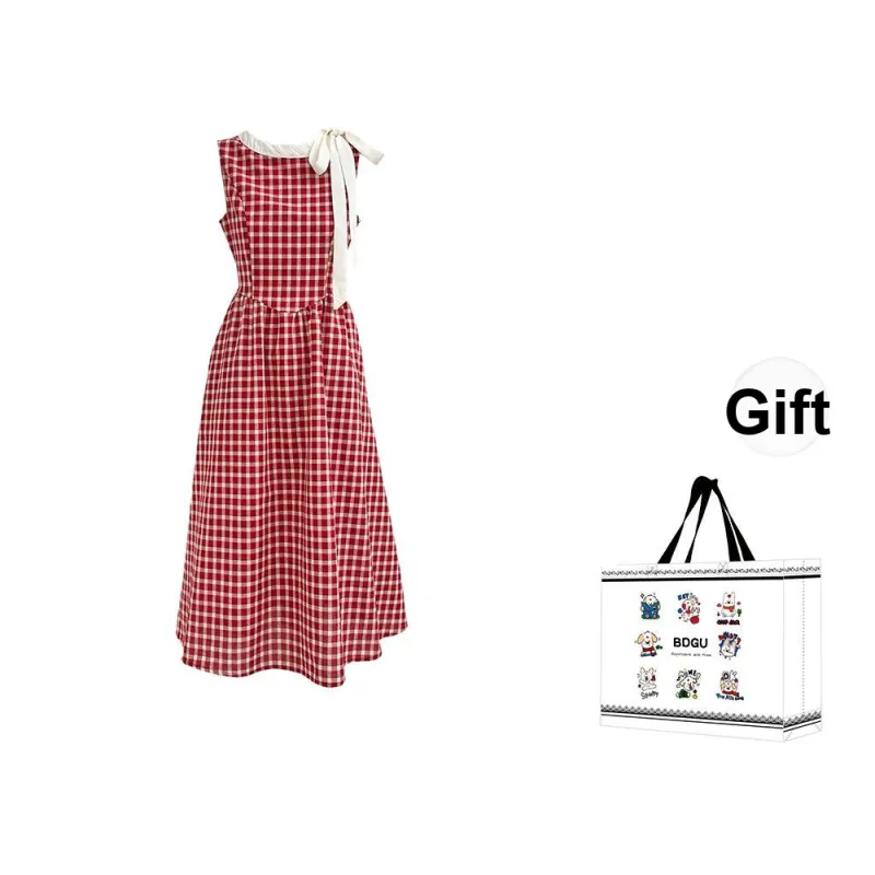 BDGU Sleeveless Dresses Women's Red-0