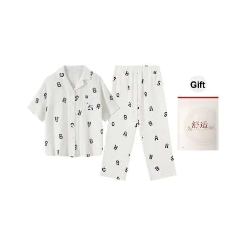 Red Beans At Home Пижама Комплект Женский Milkshake Белый