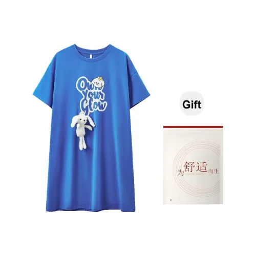 Red Beans At Home Ночная сорочка Женская Сумка для покупок Кляйн-синий