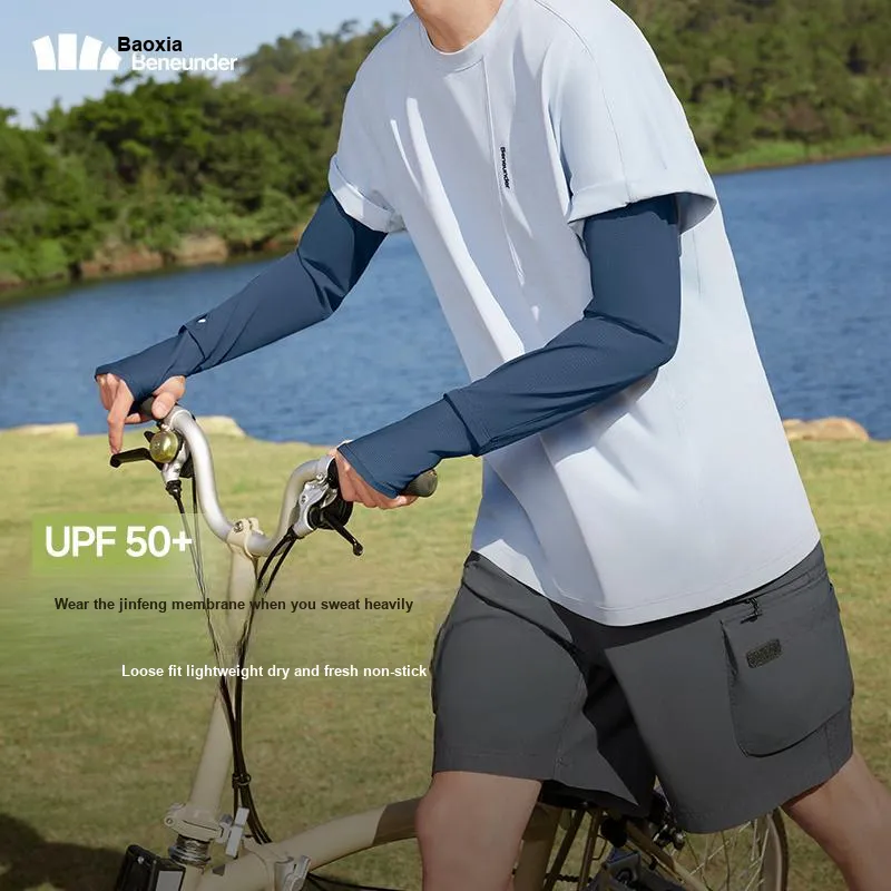 BENEUNDER UV Protection Sun Protection Sleeves Men's Multicolor-3