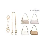 Gold-Tone Heart Clasp White 15cm+Decorative Chain 40cm