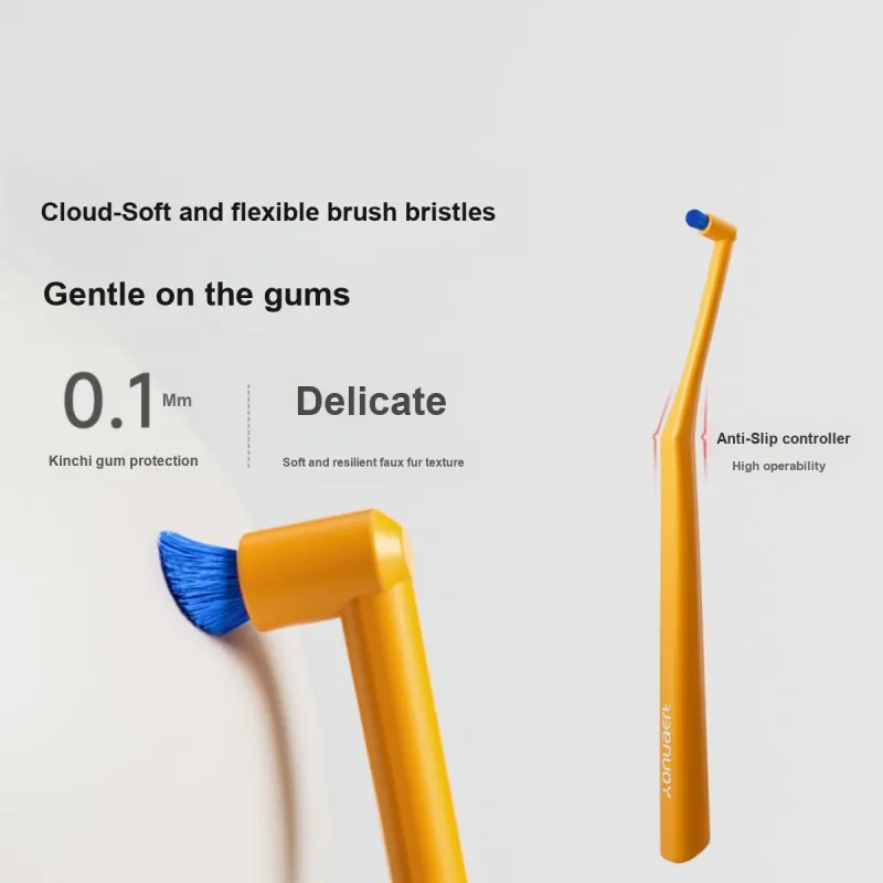 YOUNGELF Single Head Orthodontic Tooth Correction Portable Small Brush Head Toothbrushes-5