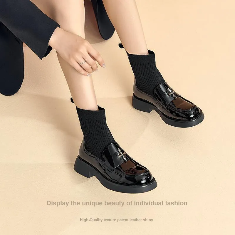 DG Ankle Boots Women's Black/Brown-1