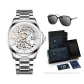 Silver Case White Dial Steel Band[RIETI Brand Sunglasses Clothing Sets]