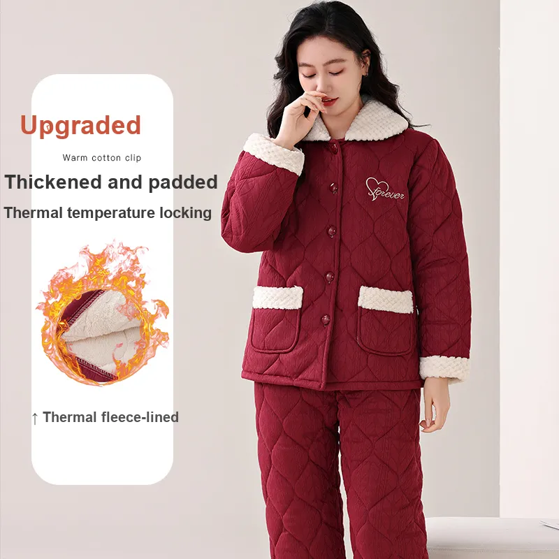 UAVAE Pajama Set Women's Image Color-2