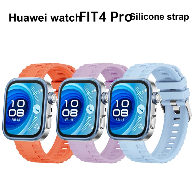 Vobafe Compatibility With Huawei WATCH FIT 3/4/4 Pro Huawei Compatibility Watch Band 210mm Silicone Material-4