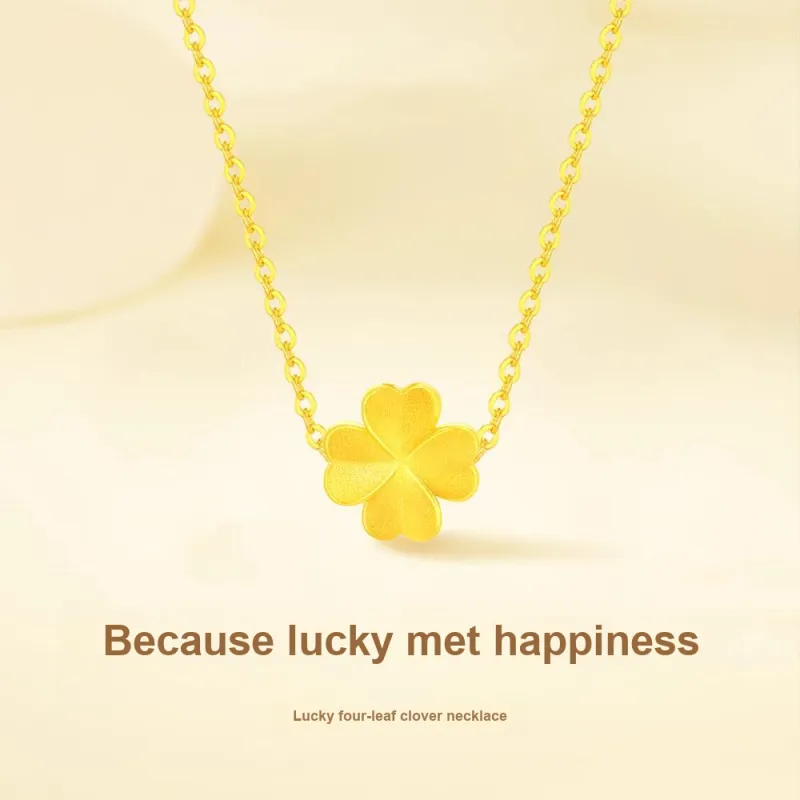 Fortune Gold Jewelry Box Necklace Women's-2