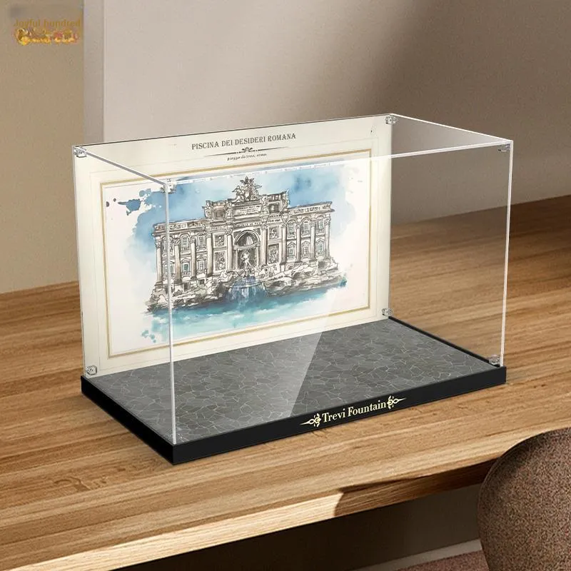 LIGHT YOUR BRICKS Compatibility Building Block 21062 Roman Wishing Pond Display Case Model Accessories-3