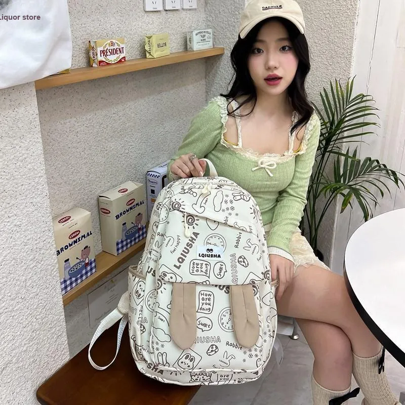 KAMLUI Nylon Backpack Unisex Multicolor-18
