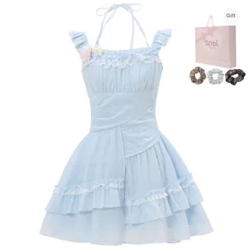 SNBL Slip Dresses Women's Blue