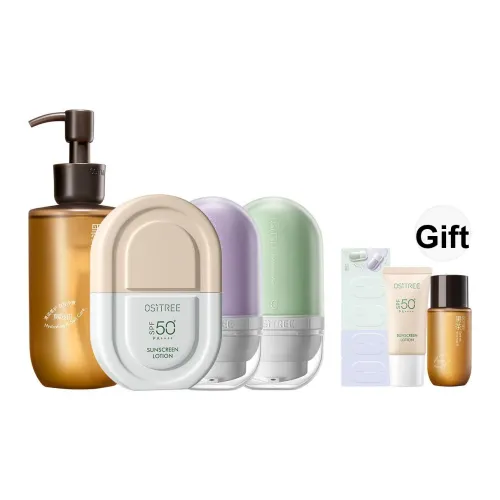 Ositree Солнцезащитный Праймер Очищающее Масло Основа для Макияжа Моющий и Разворачиваемый Комбо-набор Чистка