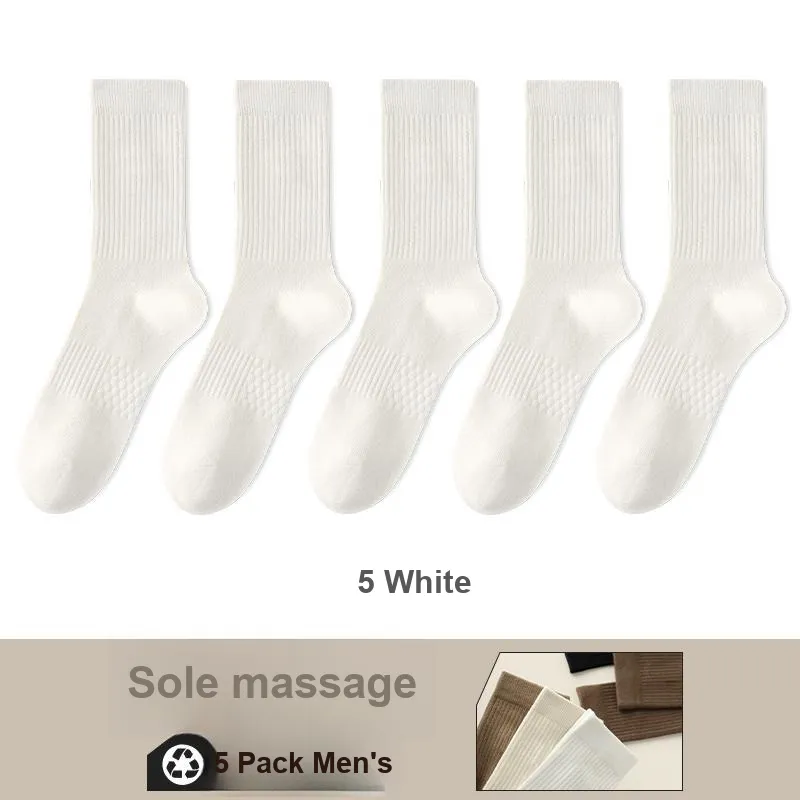 Lan Miao Mid Calf Socks Men's 5 Pack-16