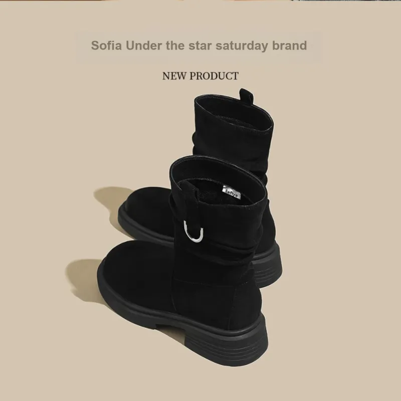 SAFIYA Ankle Boots Women's Black/Brown-2