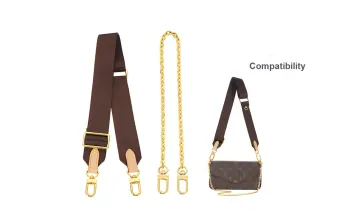 Lan Bao Fan Canvas Bag Accessory Bag Strap Women's Brown