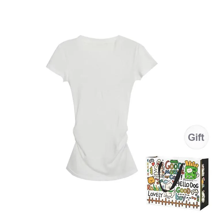 DEDY T Shirts Women's White Shopping Bag-1
